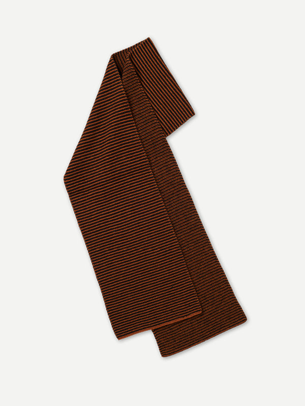 Lumpa Scarf in Cumin Thin Stripe