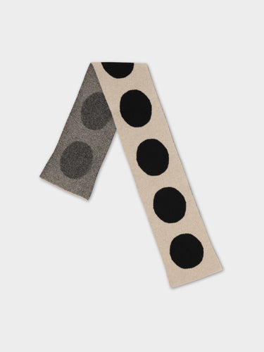 SMALL SPOT SCARF OATMEAL