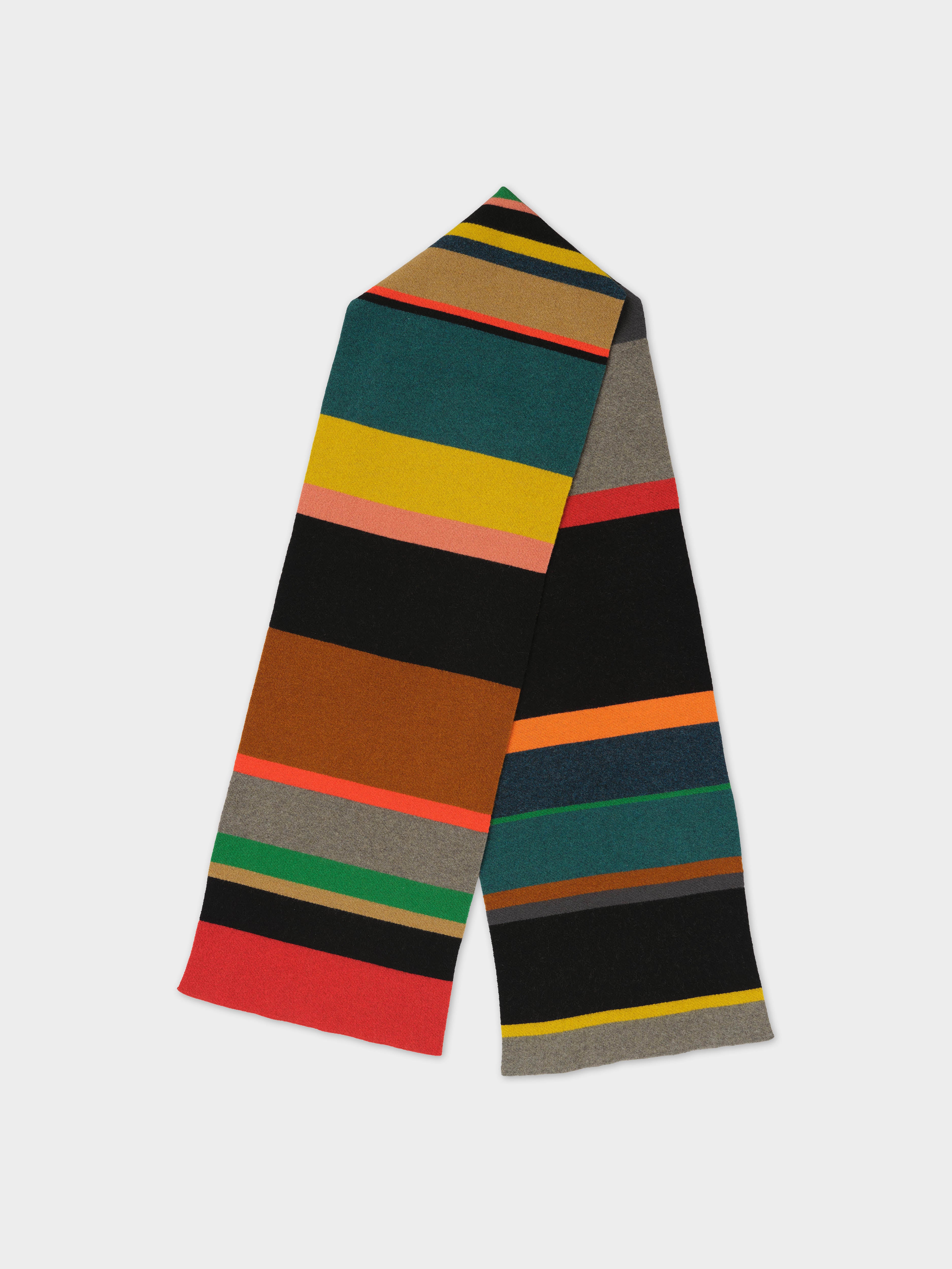 LARGE UNEVEN STRIPE SCARF MULTICOLOUR 2025 ARCHIVE COLLECTION – Jo