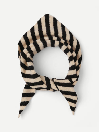 Black & white striped neckerchief