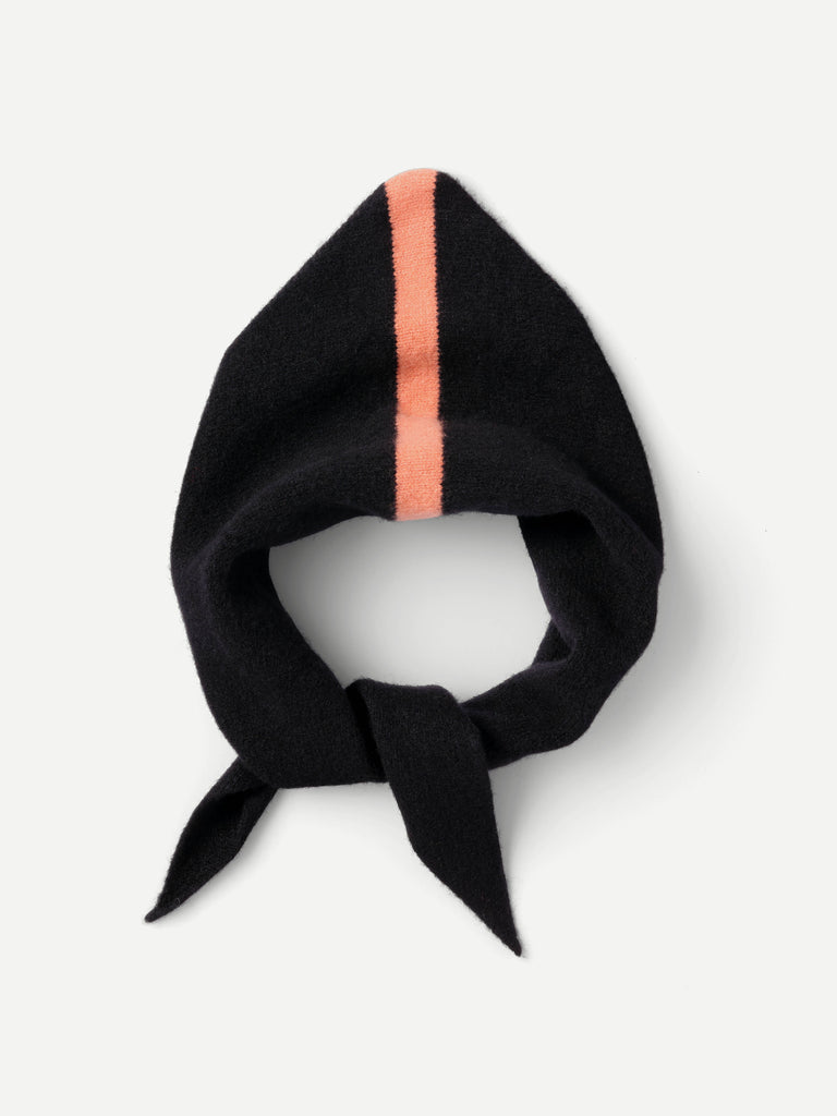 Black wool neckerchief