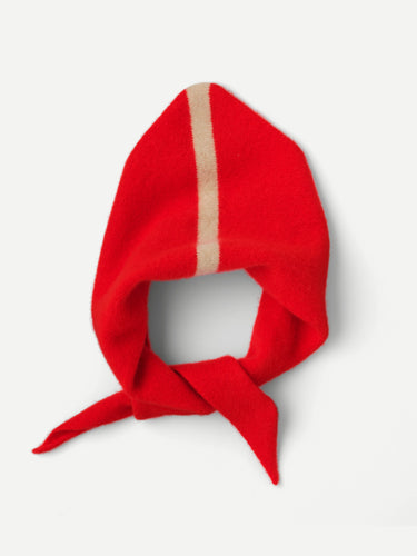 Red knitted neckerchief