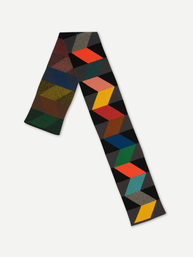 SMALL ZIGZAG RIBBON SCARF MULTICOLOUR 2024 ARCHIVE COLLECTION