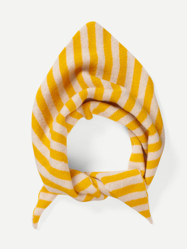 STRIPE TRIANGLE NECKERCHIEF GOLDEN EYE & OATMEAL