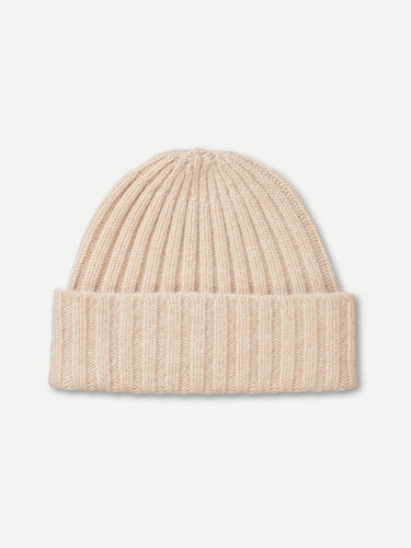 PLAIN RIBBED HAT OATMEAL