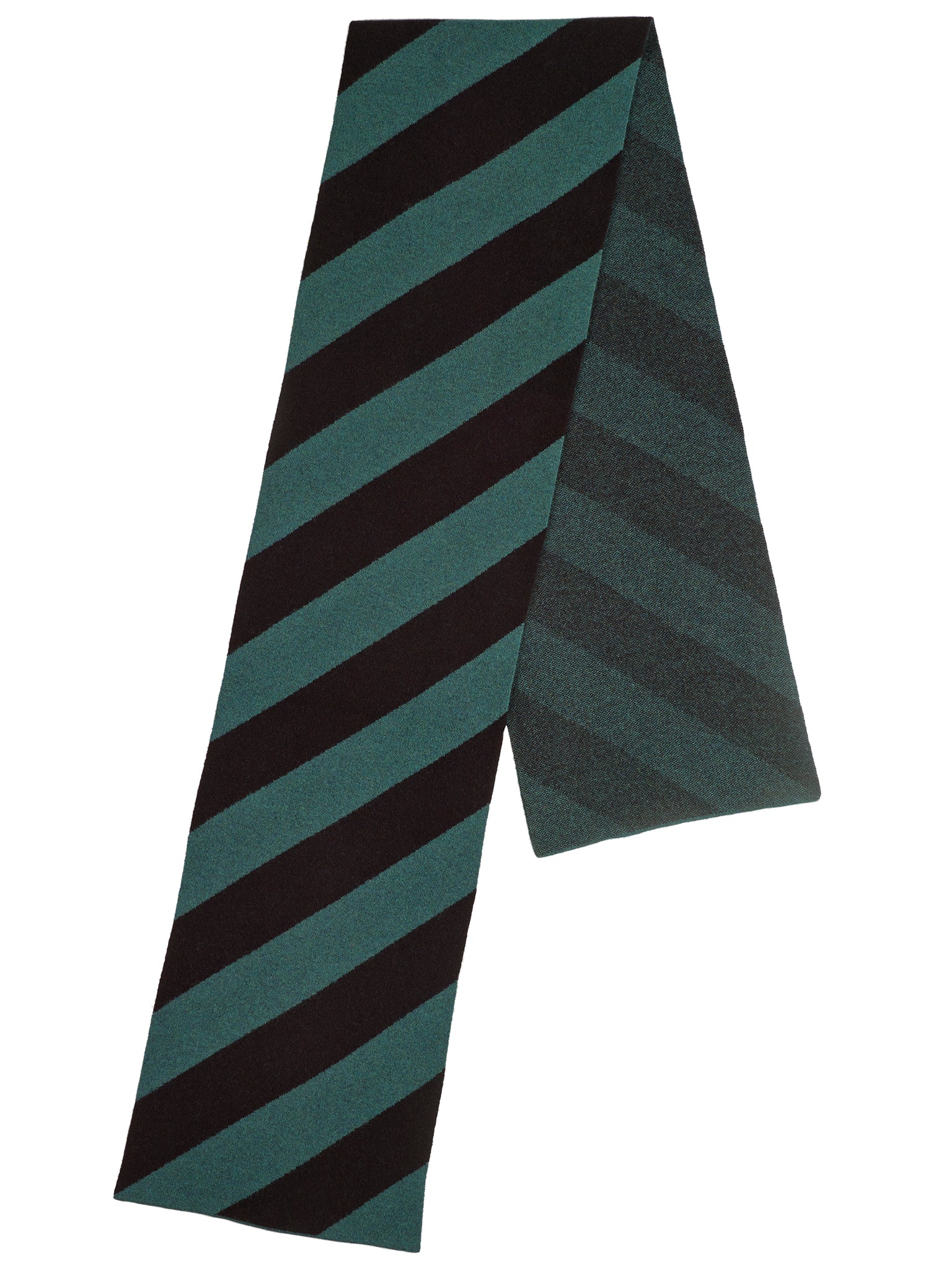 Large Diagonal Stripe Scarf Cossack & Black Sample Sale