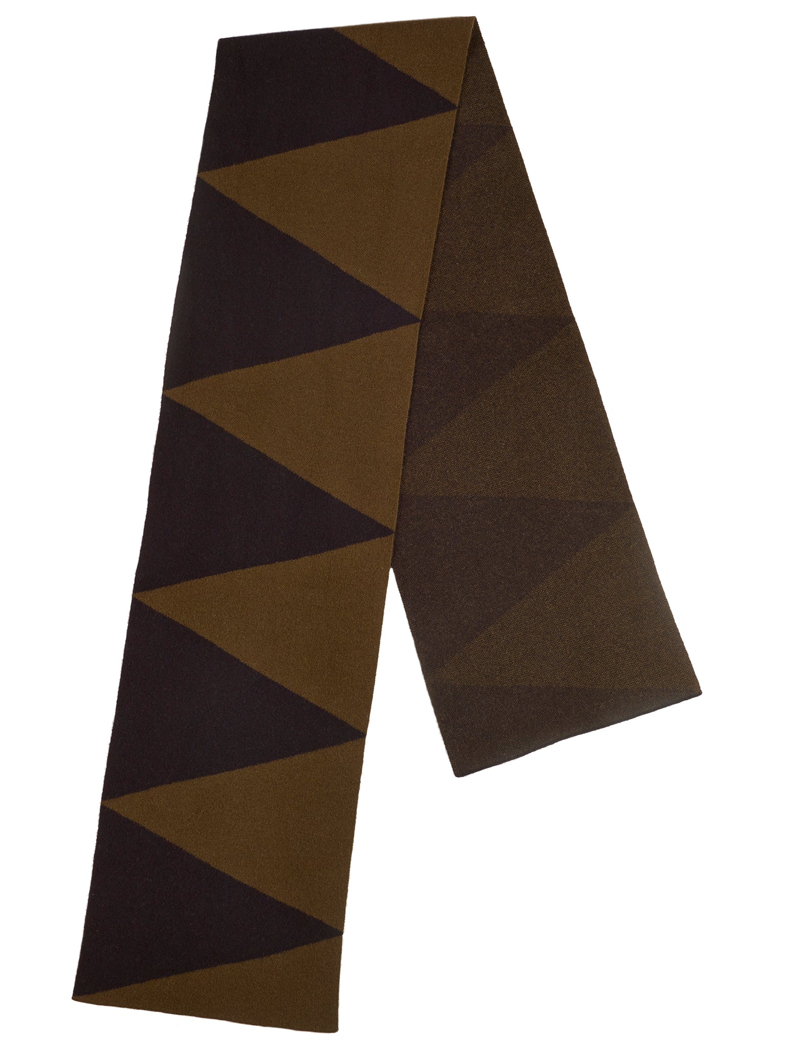 Two Colour Triangle Scarf Military & Black Sample Sale