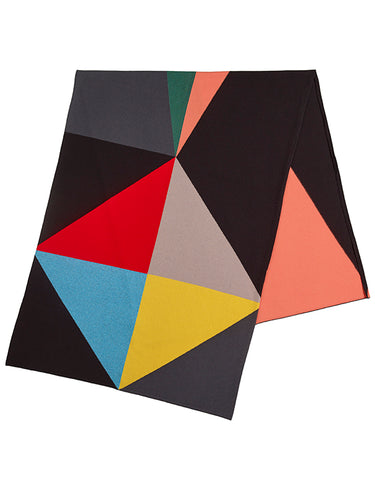 Geometric Cashmere Blanket Scarf Multicolour Sample Sale