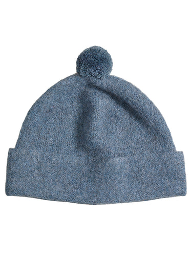 Plain Shetland hat Marlin Blue Sample Sale