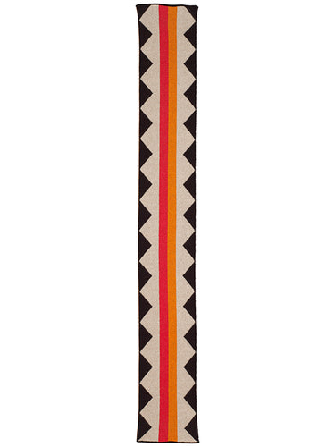Small Jagged Edge Stripe Scarf Orange Gloss & Lust Sample Sale