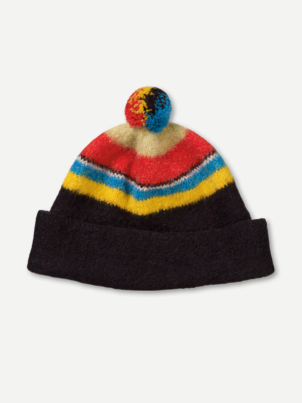 STRIPE SHETLAND HAT MULTICOLOUR