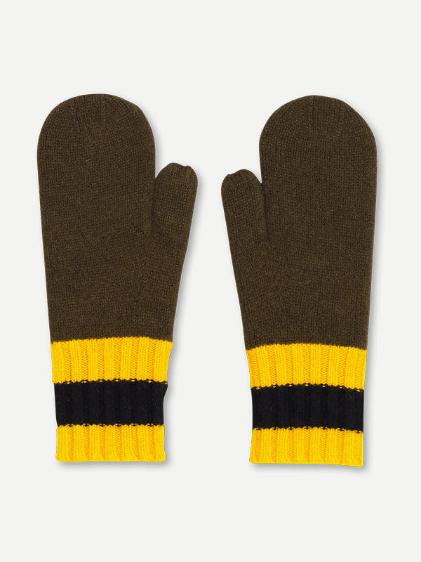 FELTED MITTENS MILITARY