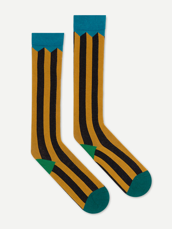 Stripe Knee length Socks 2nd Edition Multicolour