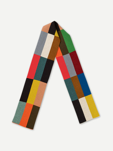 SMALL MULTICOLOUR CHECK SCARF MULTICOLOUR
