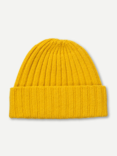 PLAIN RIBBED HAT GOLDEN EYE