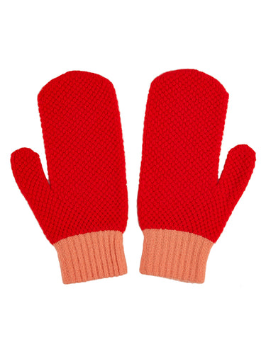 Mittens Scarlet & Medusa-Gloves-Jo Gordon-Mittens Scarlet & Medusa-100% Lambswool-Mittens