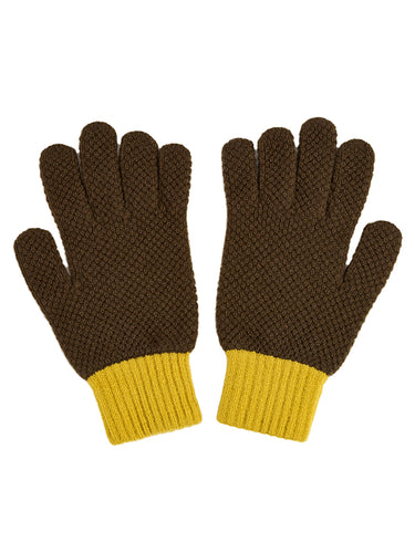 Gloves Military & Turmeric-Gloves-Jo Gordon-Gloves Military & Turmeric-100% Lambswool-Gloves
