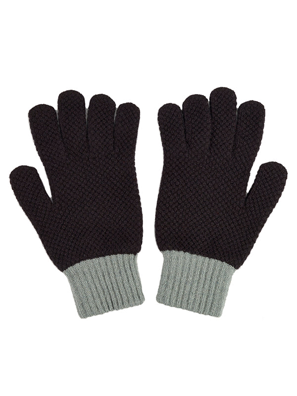 Gloves-Gloves-Jo Gordon-Gloves Black & Kintyre-100% Lambswool-Gloves