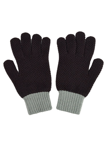 Gloves Black & Kintyre-Gloves-Jo Gordon-Gloves Black & Kintyre-100% Lambswool-Gloves