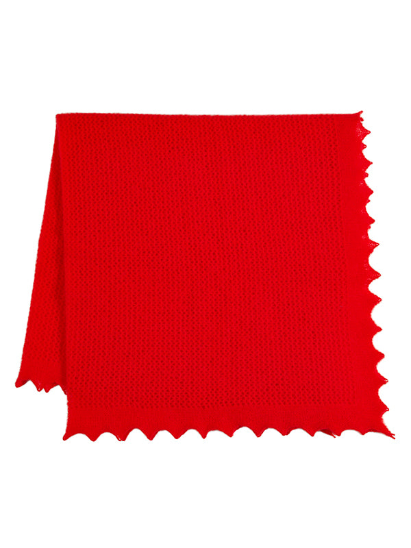 Felted Lace Square Scarlet