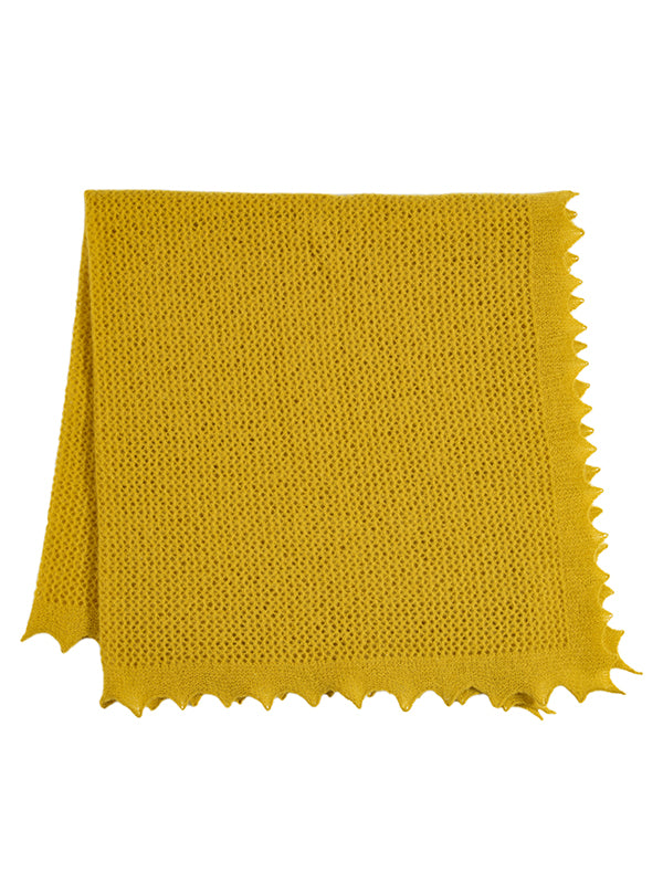 Felted Lace Square Turmeric