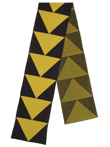 Arrow Scarf-Blanket Scarves-Jo Gordon-Arrow Scarf Black & Turmeric-scarf-100% Lambswool