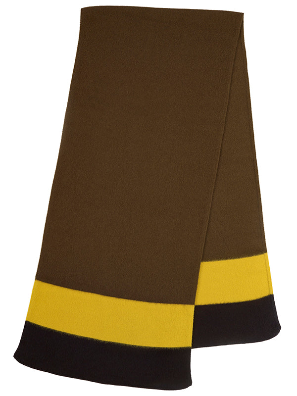 Striped End Brushed Blanket Scarf