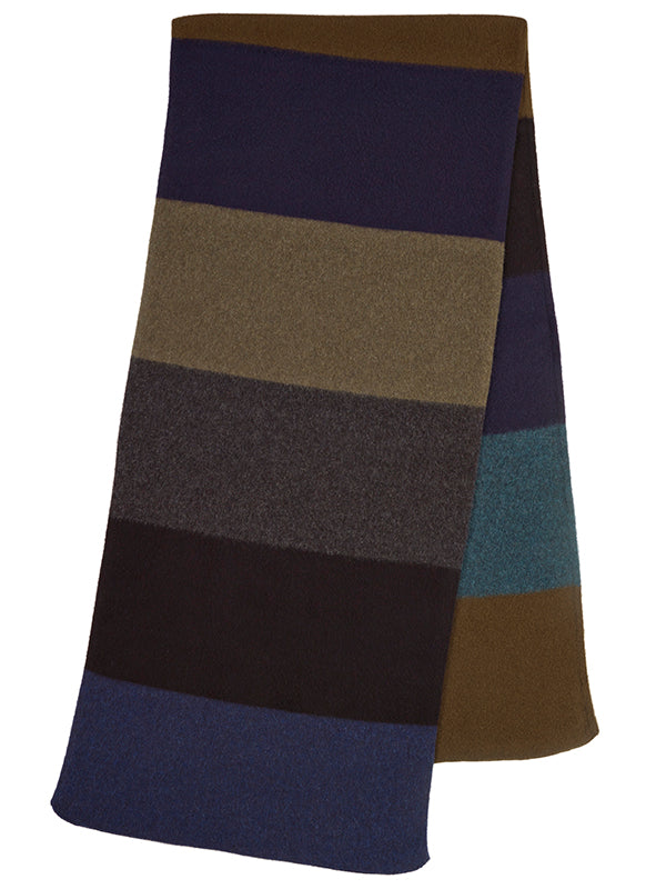 Colourblock Brushed Blanket Scarf Dark-Blanket Scarves-Jo Gordon-Colourblock Brushed Blanket Scarf Dark-100% Lambswool-Blanket Scarves