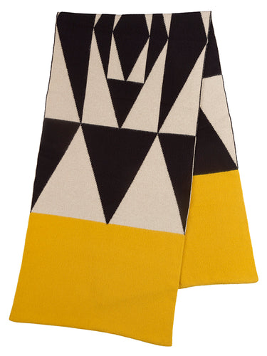 Geometric Brushed Blanket Scarf Multicolour