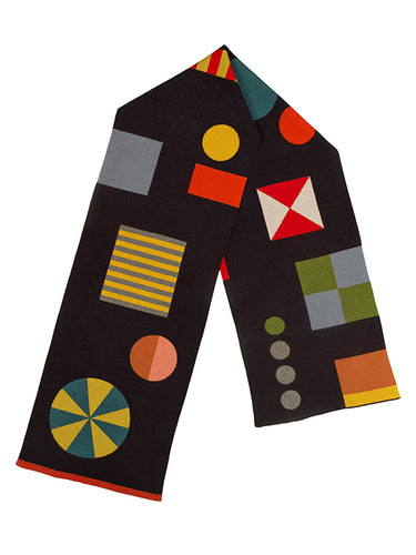 SHAPES SCARF BLACK 2020 ARCHIVE COLLECTION