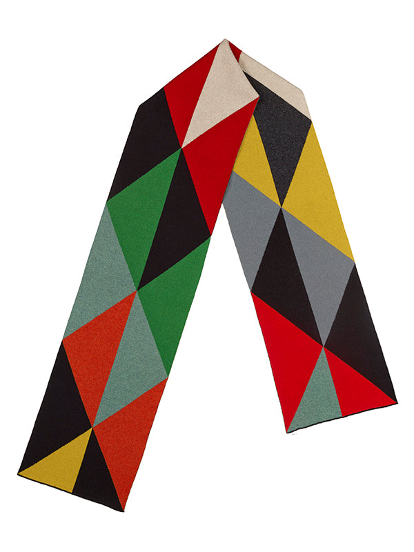 Triangles Scarf Multicolour – Jo Gordon