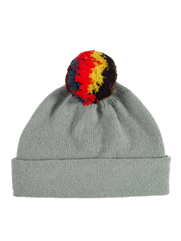 Shaggy Pompom Hat-Pompom Hats-Jo Gordon-Shaggy Pompom Hat Kintyre-Pompom Hat-100% Lambswool