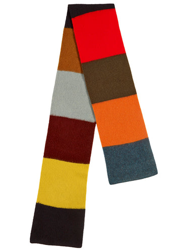 Brushed Colourblock Scarf-Scarves-Jo Gordon-Brushed Colourblock Scarf Multicolour-scarf-100% Lambswool