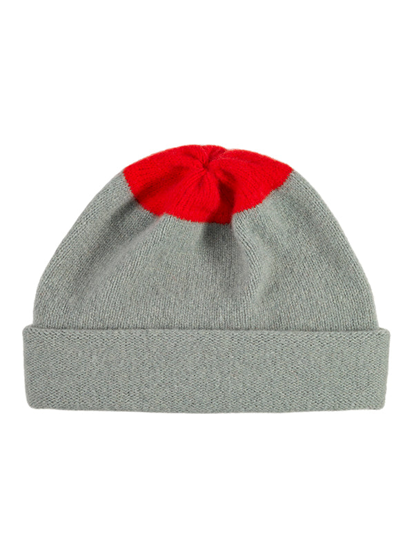 Top Spot Hat-Plain Hats-Jo Gordon-Top Spot Hat Kintyre & Scarlet-Hat-Plain Hat-100% Lambswool