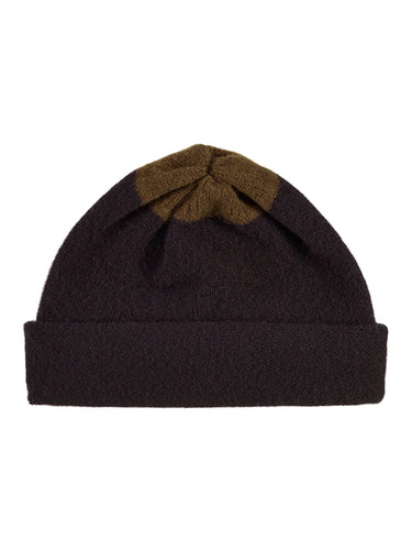 Top Spot Hat Black & Military-Plain Hats-Jo Gordon-Top Spot Hat Black & Military-Hat-Plain Hat-100% Lambswool