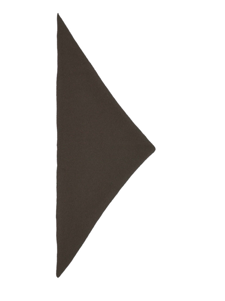 Plain Triangle Neckerchief Military-Small Scarves & Neckerchiefs-Jo Gordon-Plain Triangle Neckerchief Military-100% Lambswool-Neckerchief