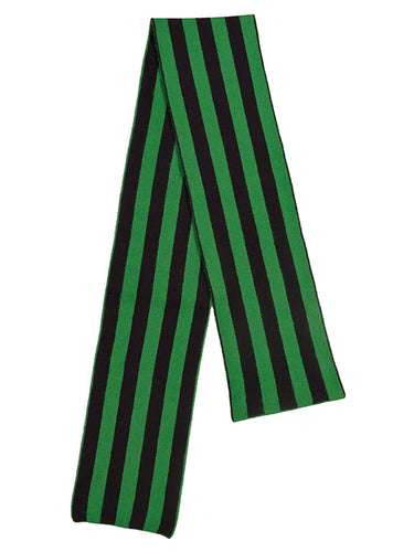 Brushed Vertical Stripe Scarf Pagoda & Black
