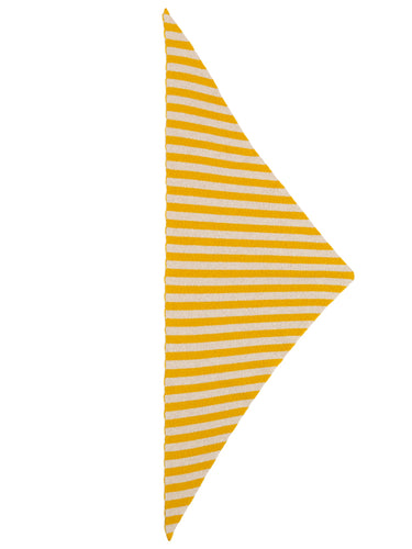 Striped Triangle Neckerchief Golden Eye & oatmeal