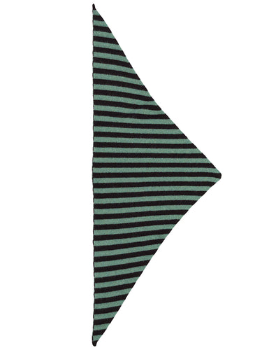Striped Triangle Neckerchief Black & strath