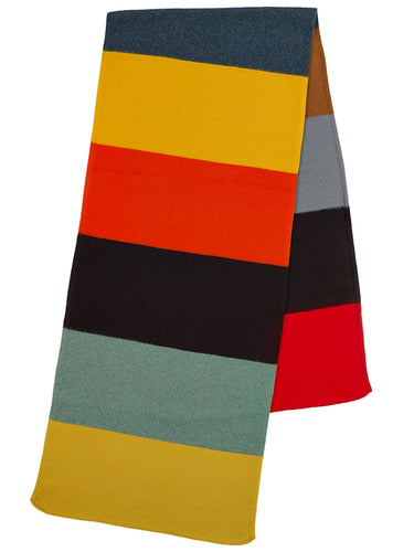 Colourblock Brushed Blanket Scarf Multicolour