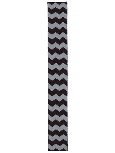 Small Zigzag Scarf Black & Purslane