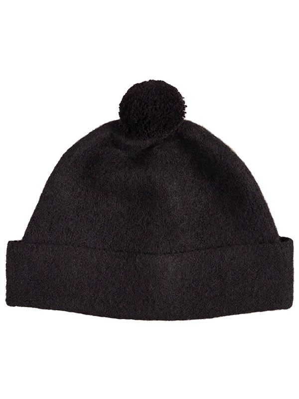 Plain Shetland Hat Black