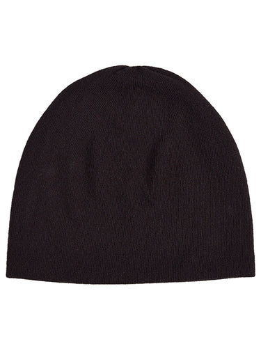 Fine Plain Hat Black