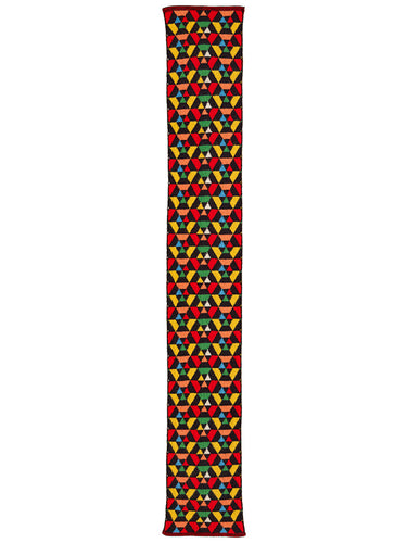 Small Jewel Geometic Scarf Black