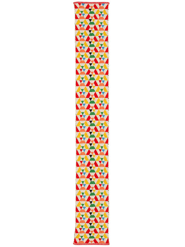 Small Jewel Geometic Scarf Oatmeal