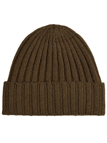 Plain Ribbed Hat Military