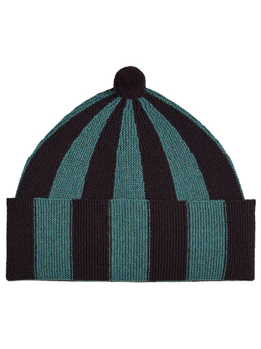 Vertical Stripe Hat Black & Cossack