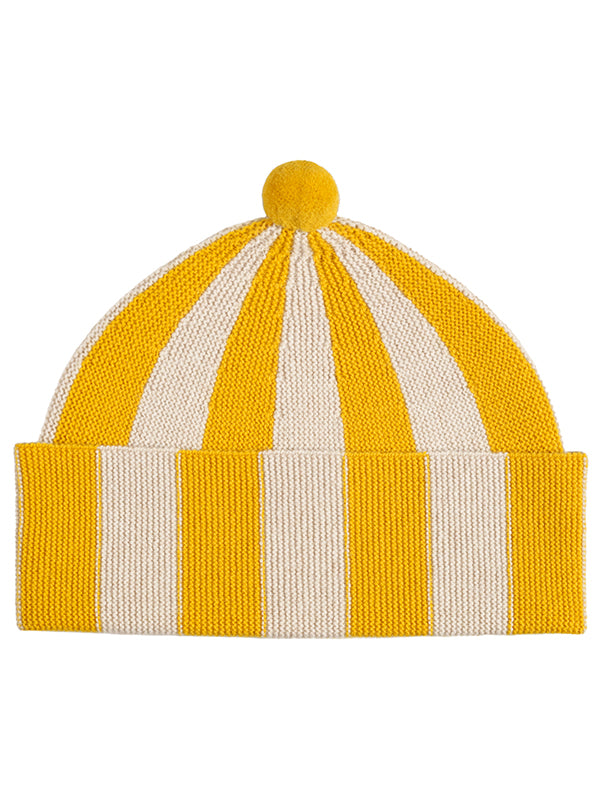 Vertical Stripe Hat Golden Eye & Oatmeal