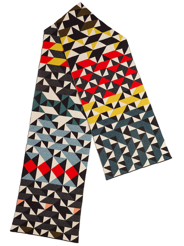 MULTICOLOUR GEOMETRIC SCARF 2018 ARCHIVE COLLECTION